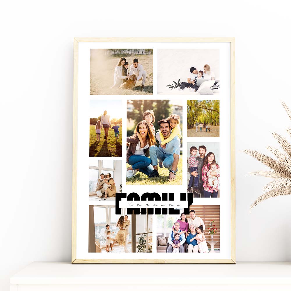 Personalized family photo display